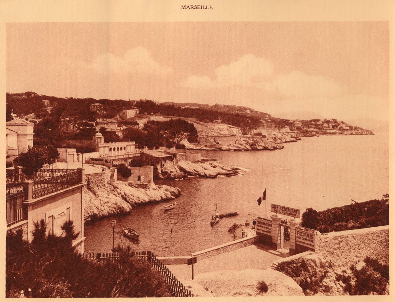 Corniche, Marseille, 1930. af Unbekannt