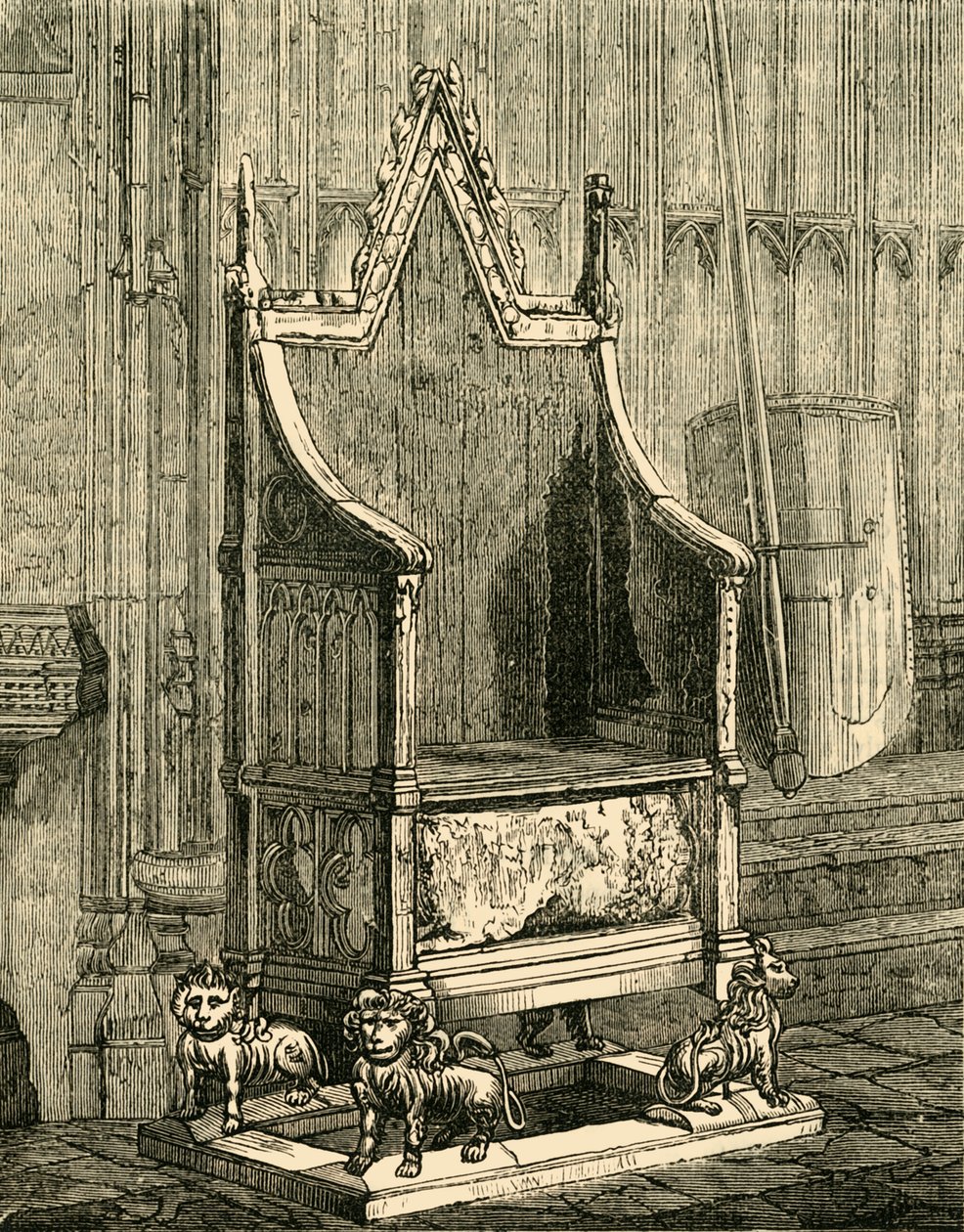 Kroningsstolen, 1881. af Unbekannt