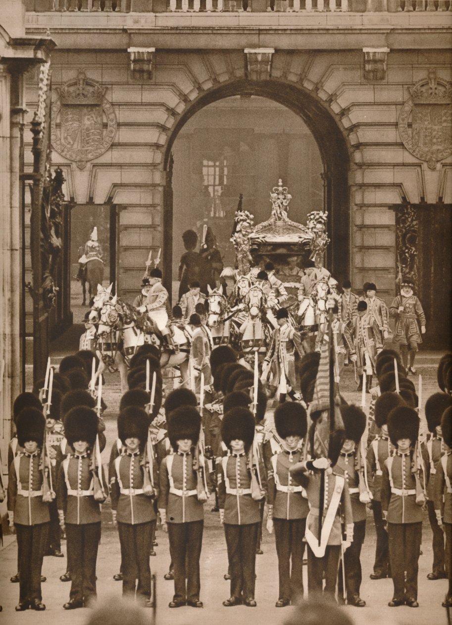 Kroningsprocessionen til klosteret, 1937 af Unbekannt