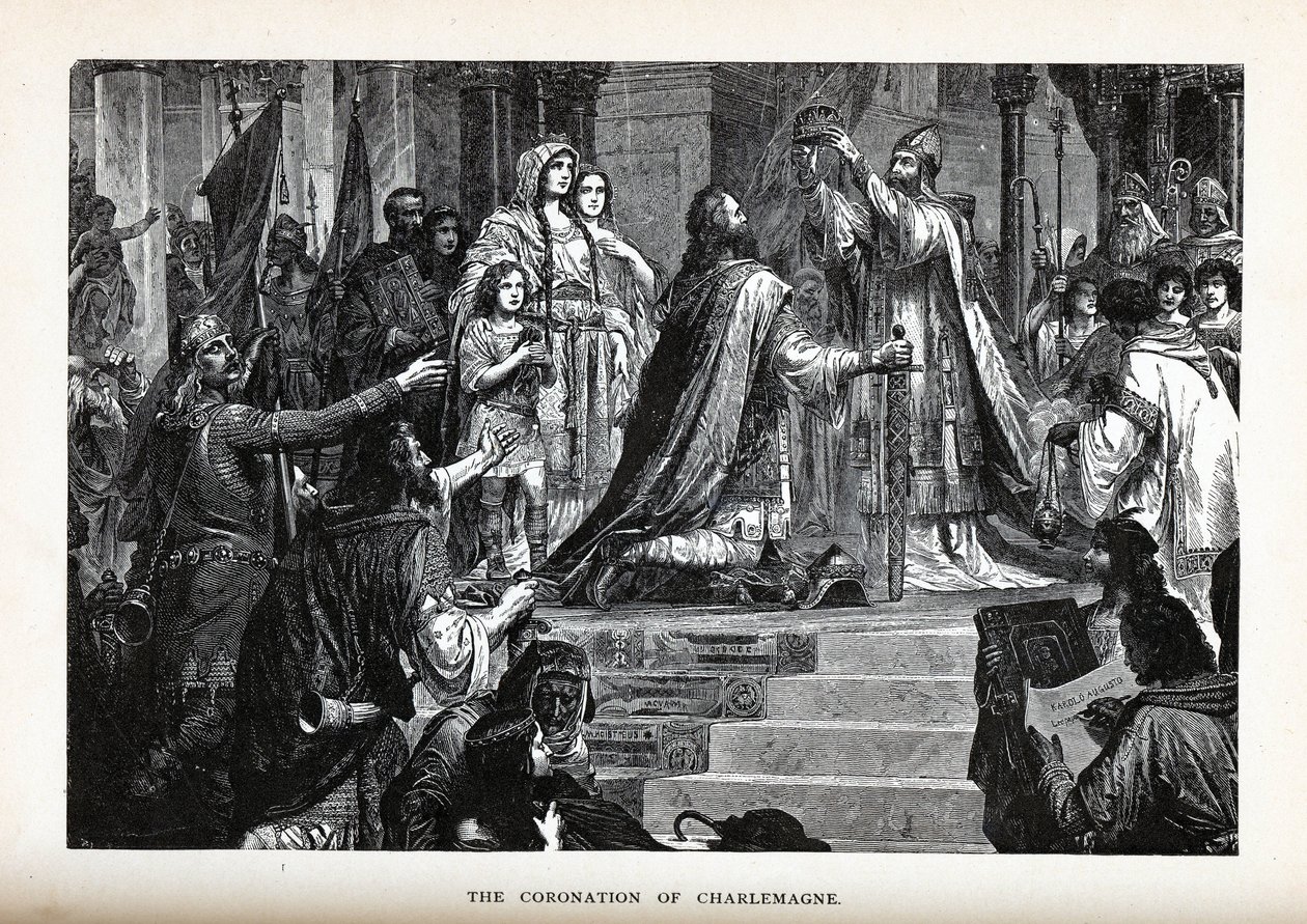 Karl den Stores kroning, 1882 af Unbekannt