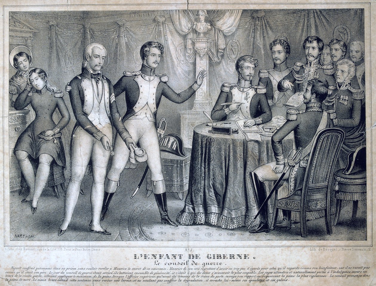 Krigsrådet, 1818, 1800-tallet af Unbekannt