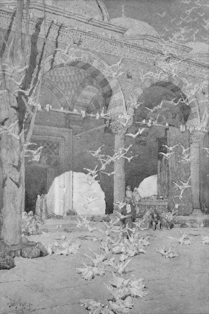 Duemoskeens gårdhave, 1913 af Unbekannt