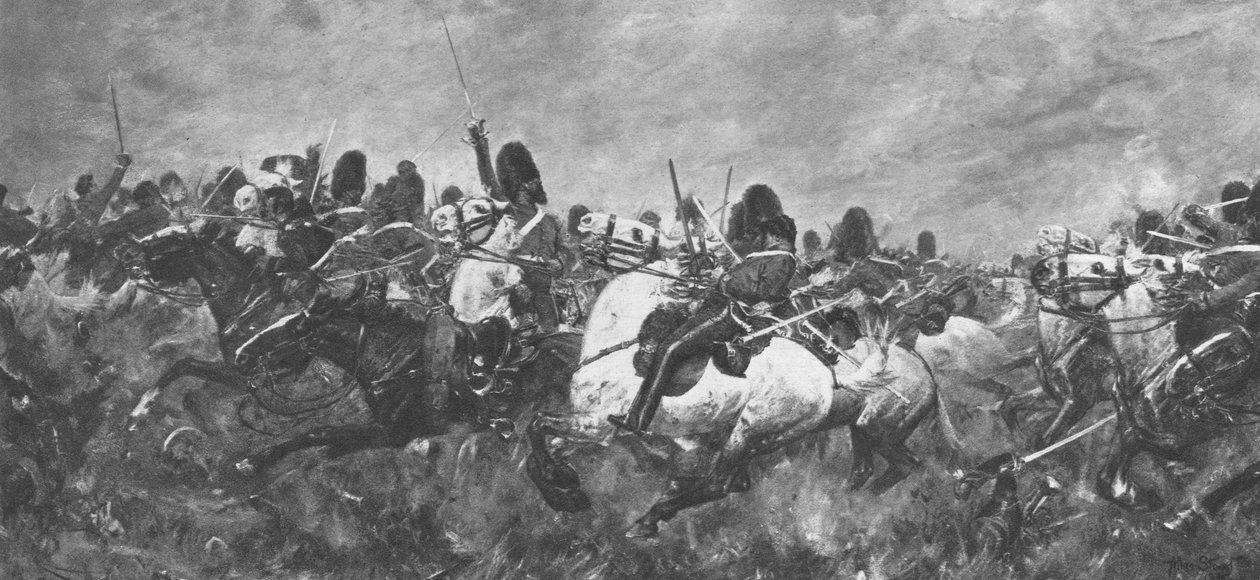 Krimkrigen, 1854-56: De Grå Skotske Rally... ved Balaclava, 1901. af Unbekannt