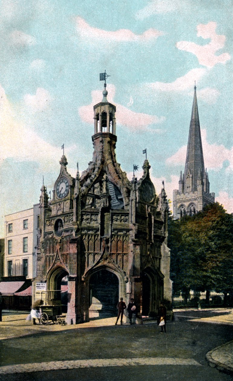 The Cross and Cathedral, Chichester, West Sussex, begyndelsen af det 20. århundrede af Unbekannt