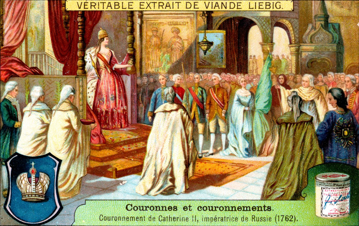 Kroningen af Catherine II, kejserinde af Rusland i 1762, c1900 af Unbekannt
