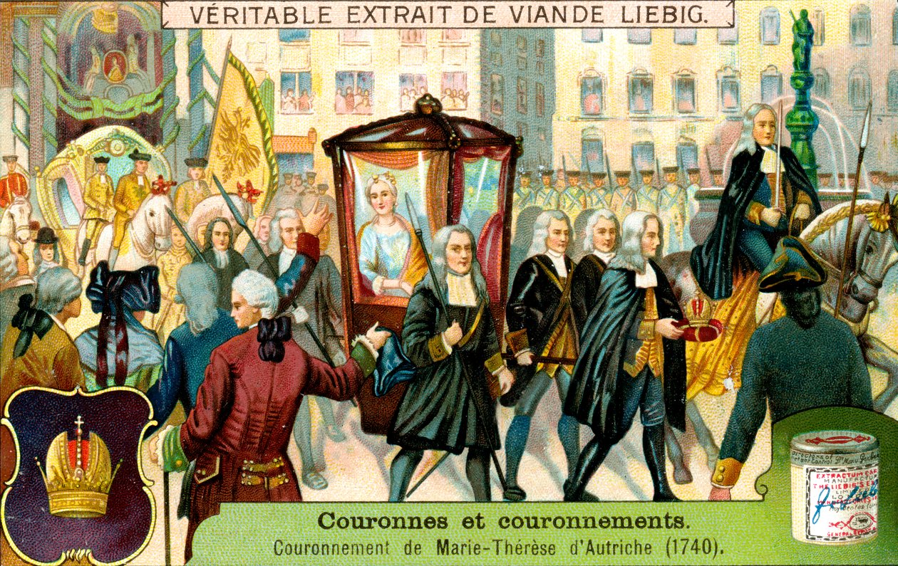 Kroningen af Maria Theresia af Østrig i 1740, c1900 af Unbekannt