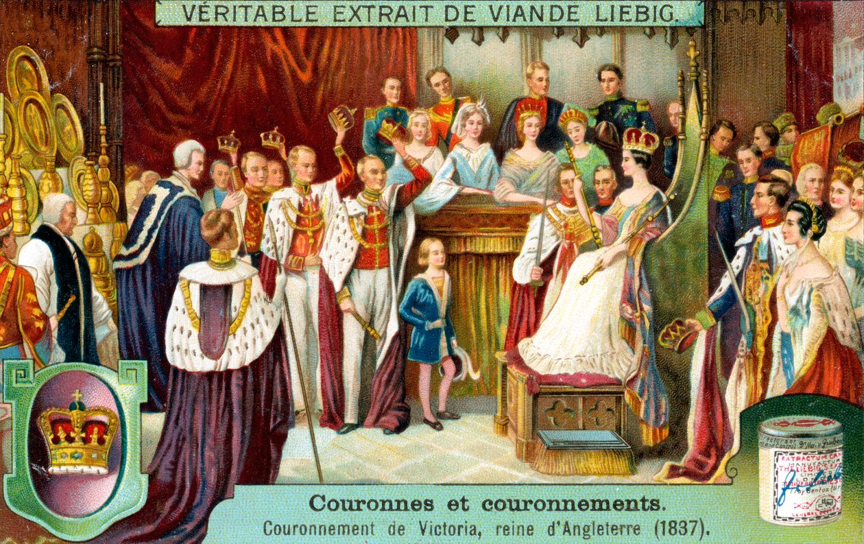 Kroningen af Victoria, dronning af England i 1837, c1900 af Unbekannt