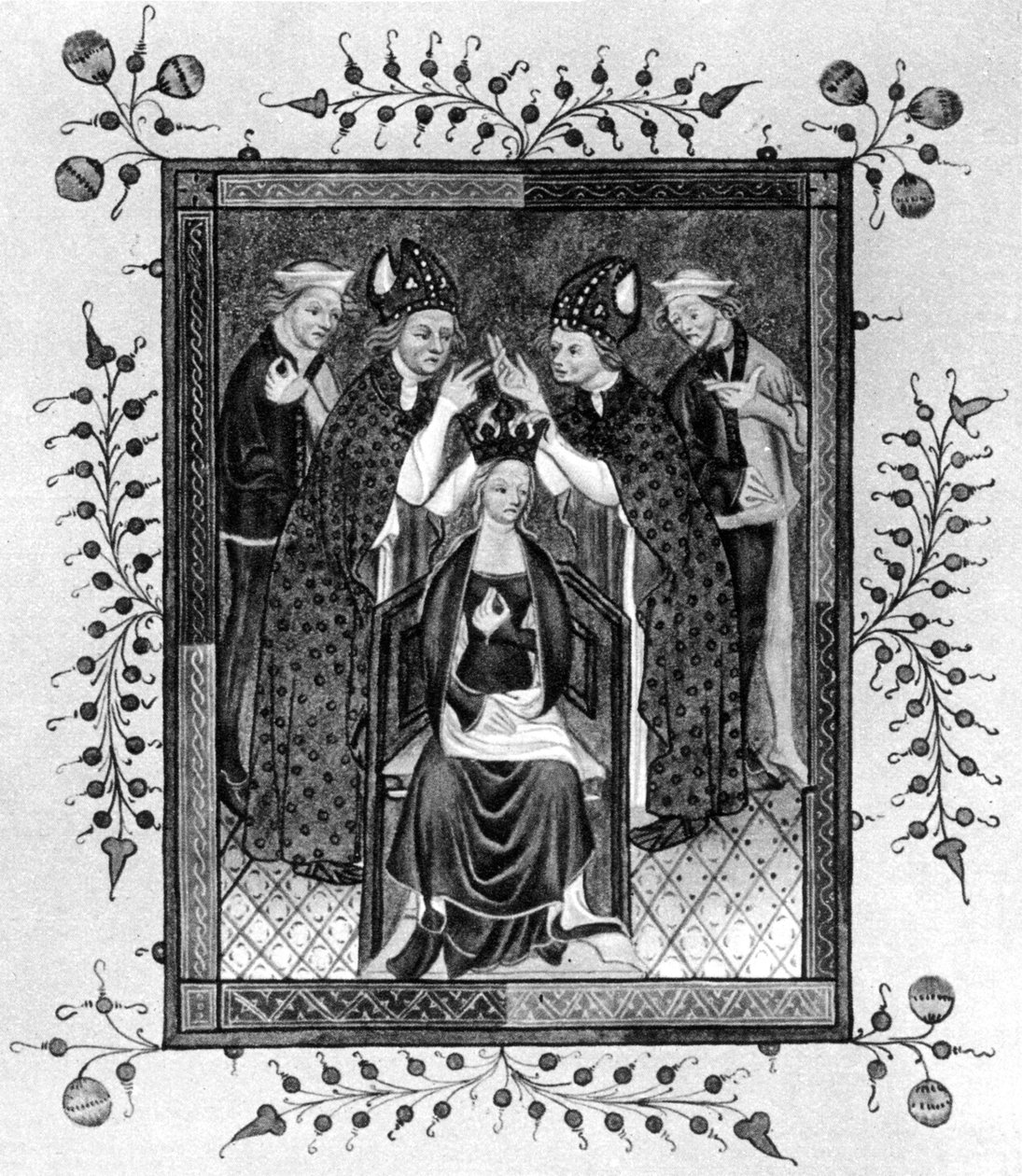 The Crowning of a Queen, slutningen af det 14. århundrede 1937 af Unbekannt