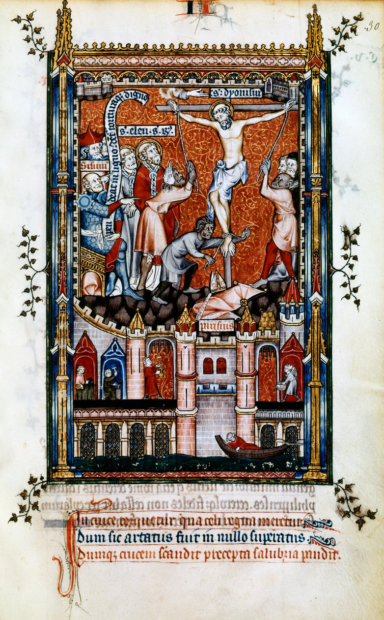 The Crucifixion of St Denis, 1317 af Unbekannt