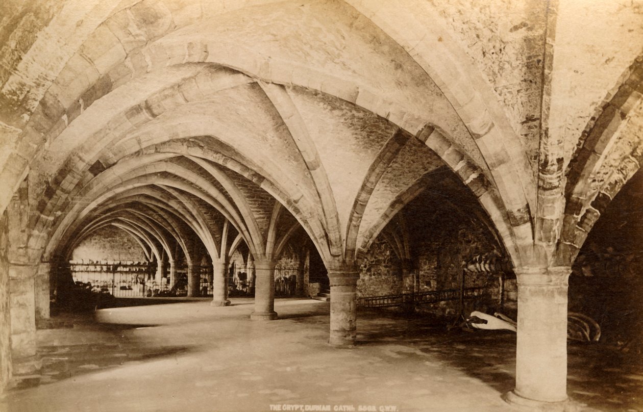 Krypten, Durham Cathedral, 1893. af Unbekannt