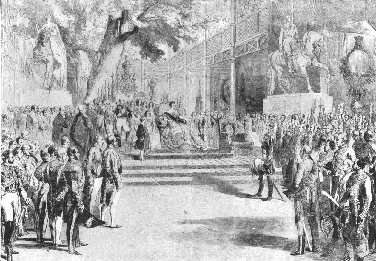 Crystal Palace, Hyde Park, 1851: Åbnet af dronning Victoria, 1. maj 1901. af Unbekannt