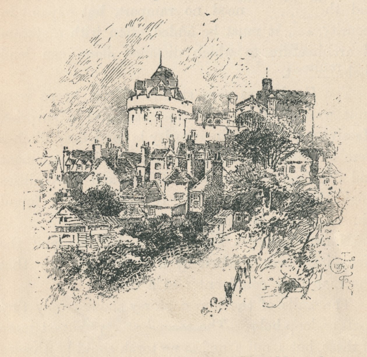 Udgangsforbudstårnet, 1895 af Unbekannt