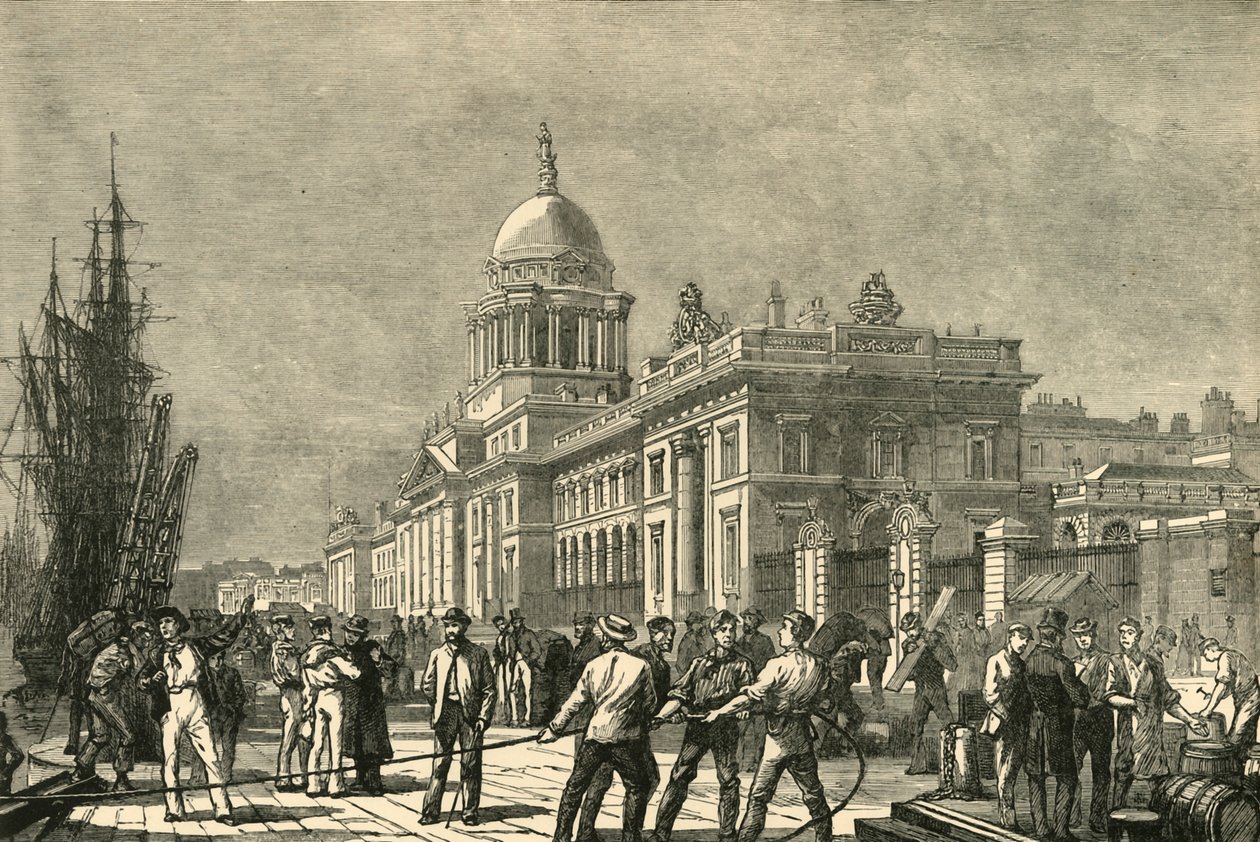 The Custom House, Dublin, 1898. af Unbekannt