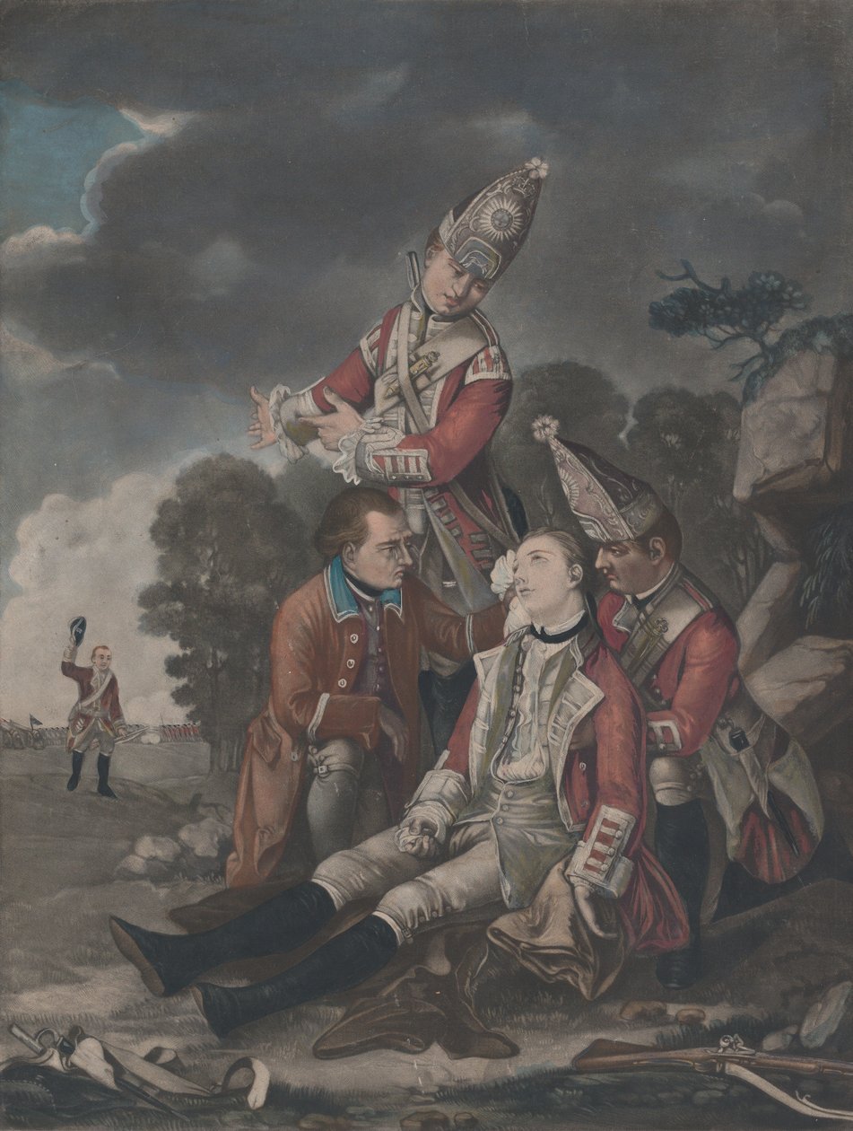 General Wolfes død i Quebec september 1759, 10 oktober 1779. af Unbekannt