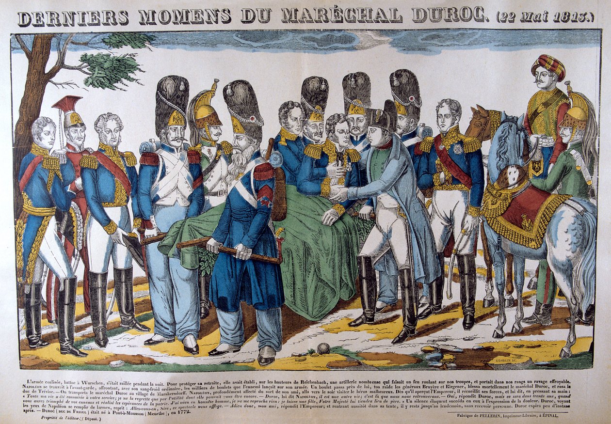 Marshal Durocs død, 22. maj 1813, 1800-tallet af Unbekannt