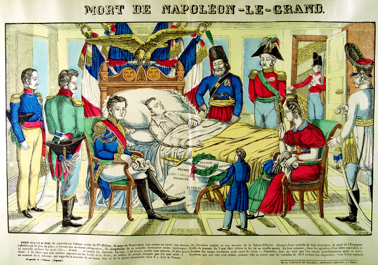 Napoleon den Stores død, 5. maj 1821, 1825 af Unbekannt