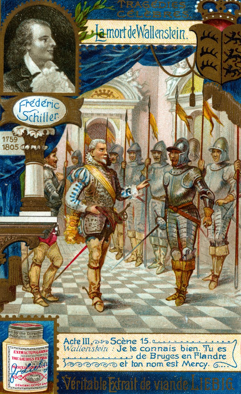 Wallensteins død af Friedrich Schiller 1759-1809, c1900 af Unbekannt