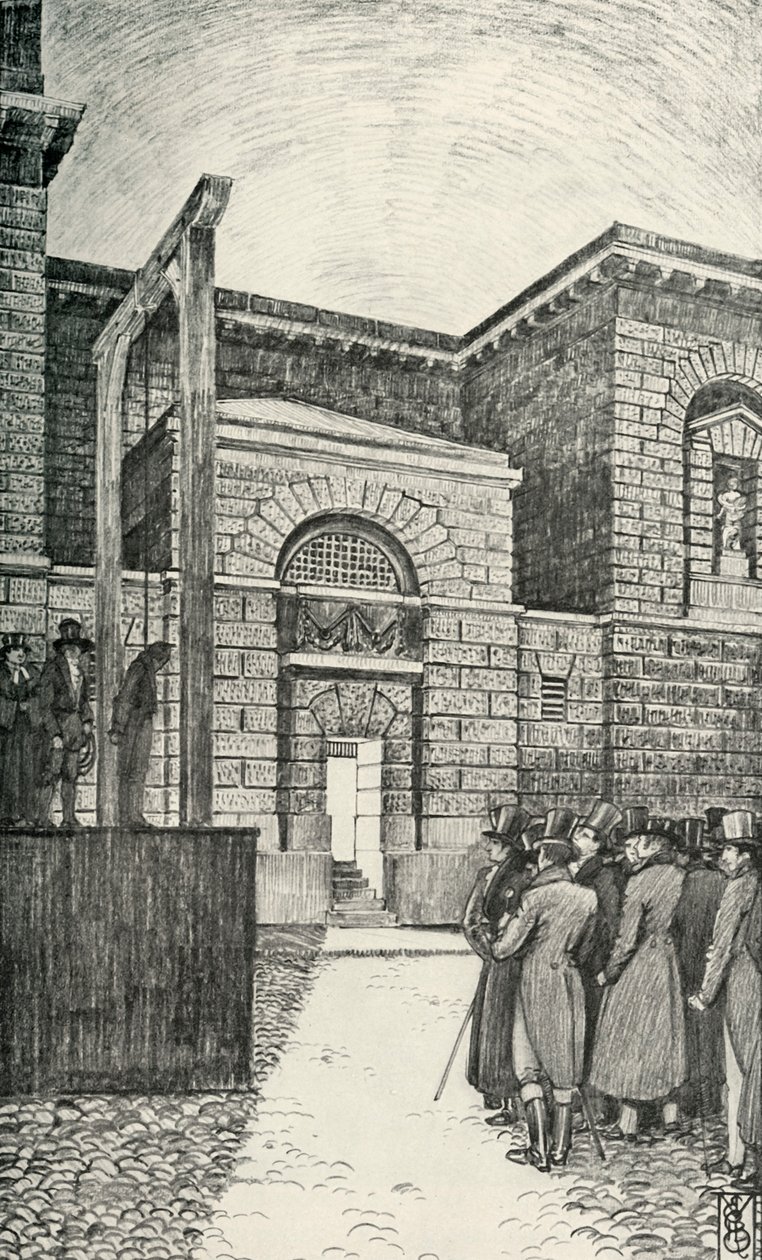 The Debtors Door, Newgate Prison, London, i 1821, 1938 af Unbekannt