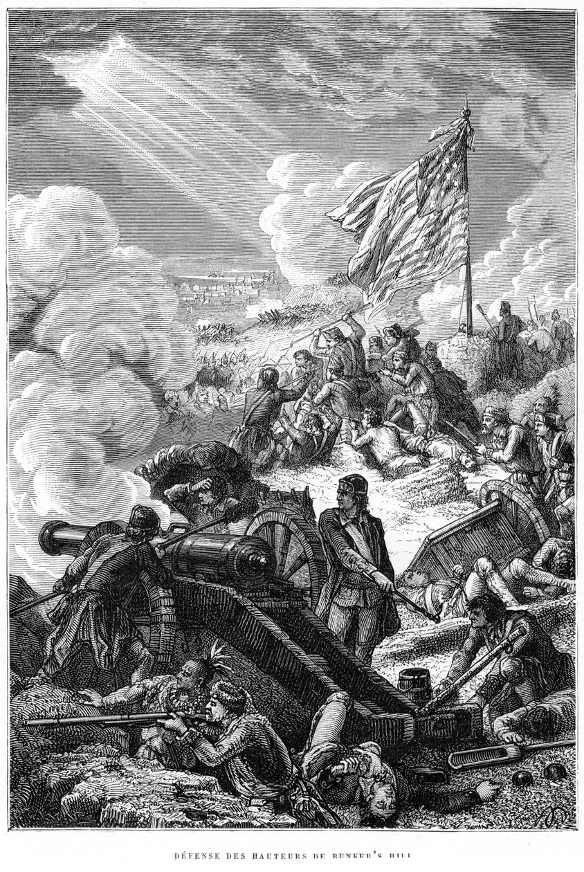 Forsvaret af Bunker Hill, 1775 af Unbekannt