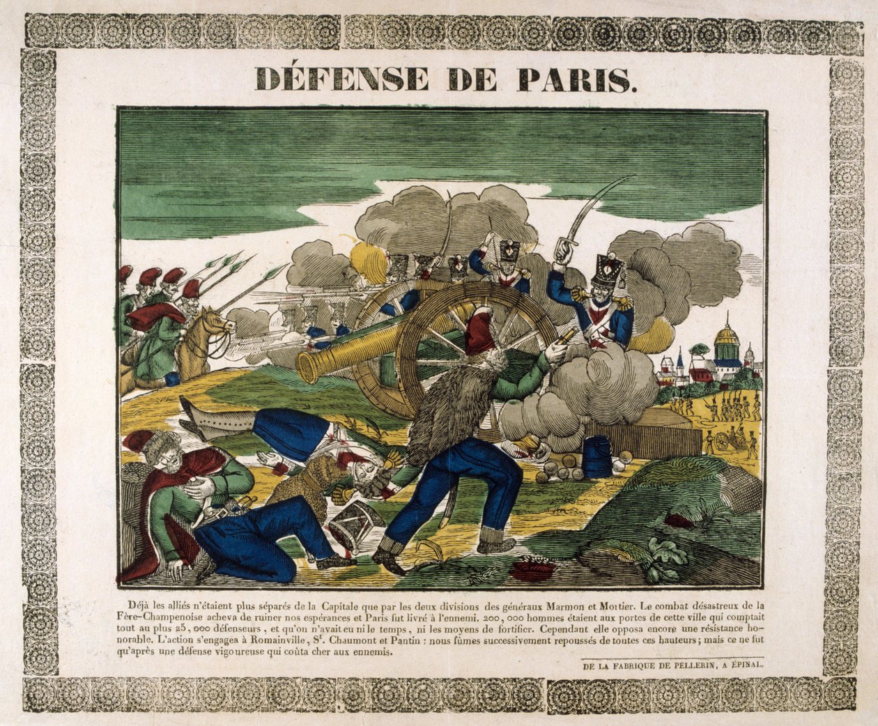 Forsvaret af Paris, 1814, 1800-tallet af Unbekannt