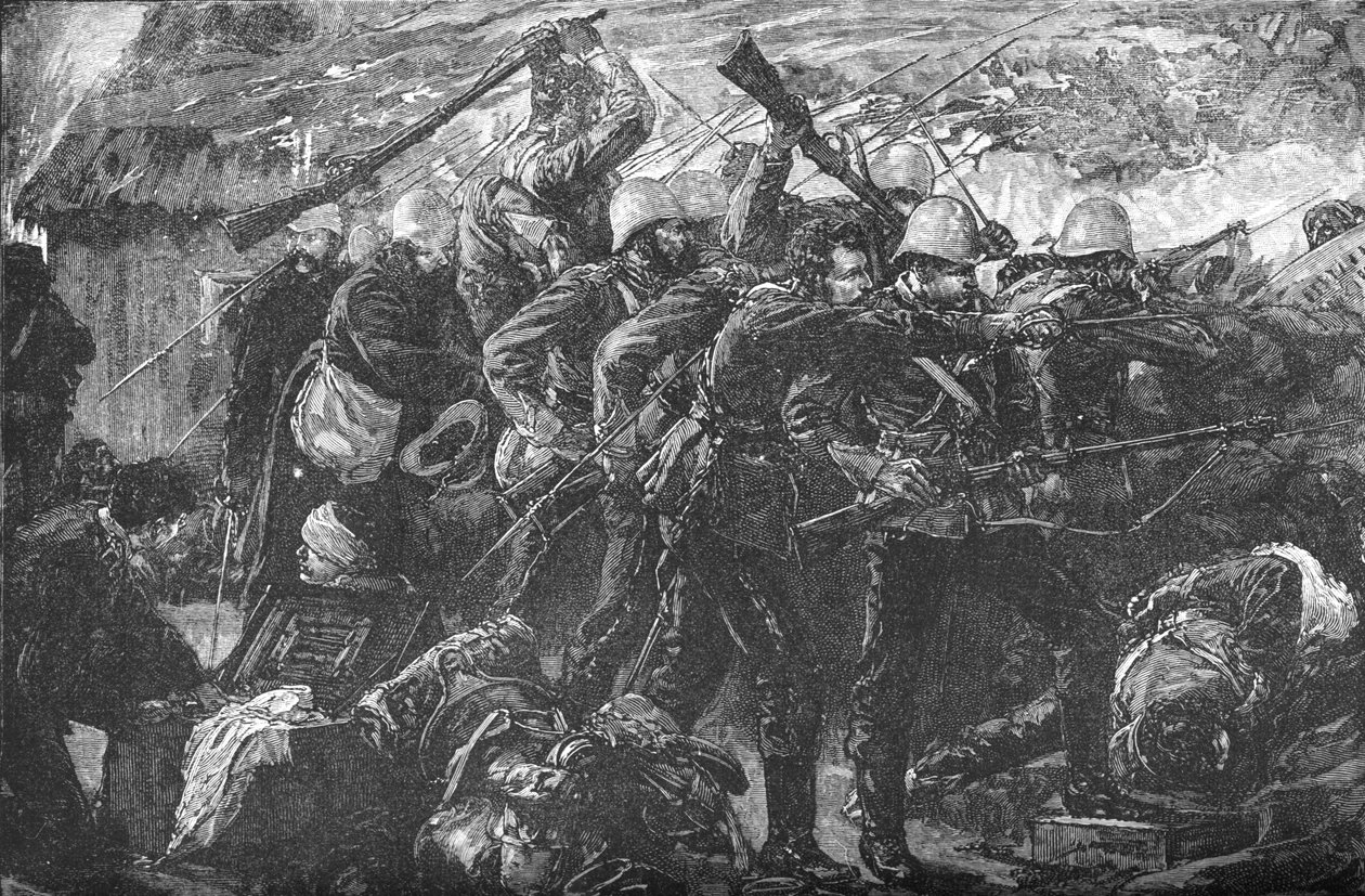 Forsvaret af Rorkes Drift, c1880 af Unbekannt