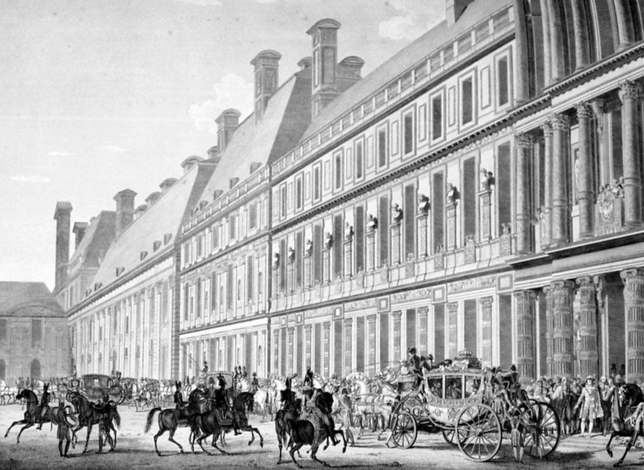 Afgangen fra Tuileries Palace, 2. december 1804, 19. århundrede af Unbekannt