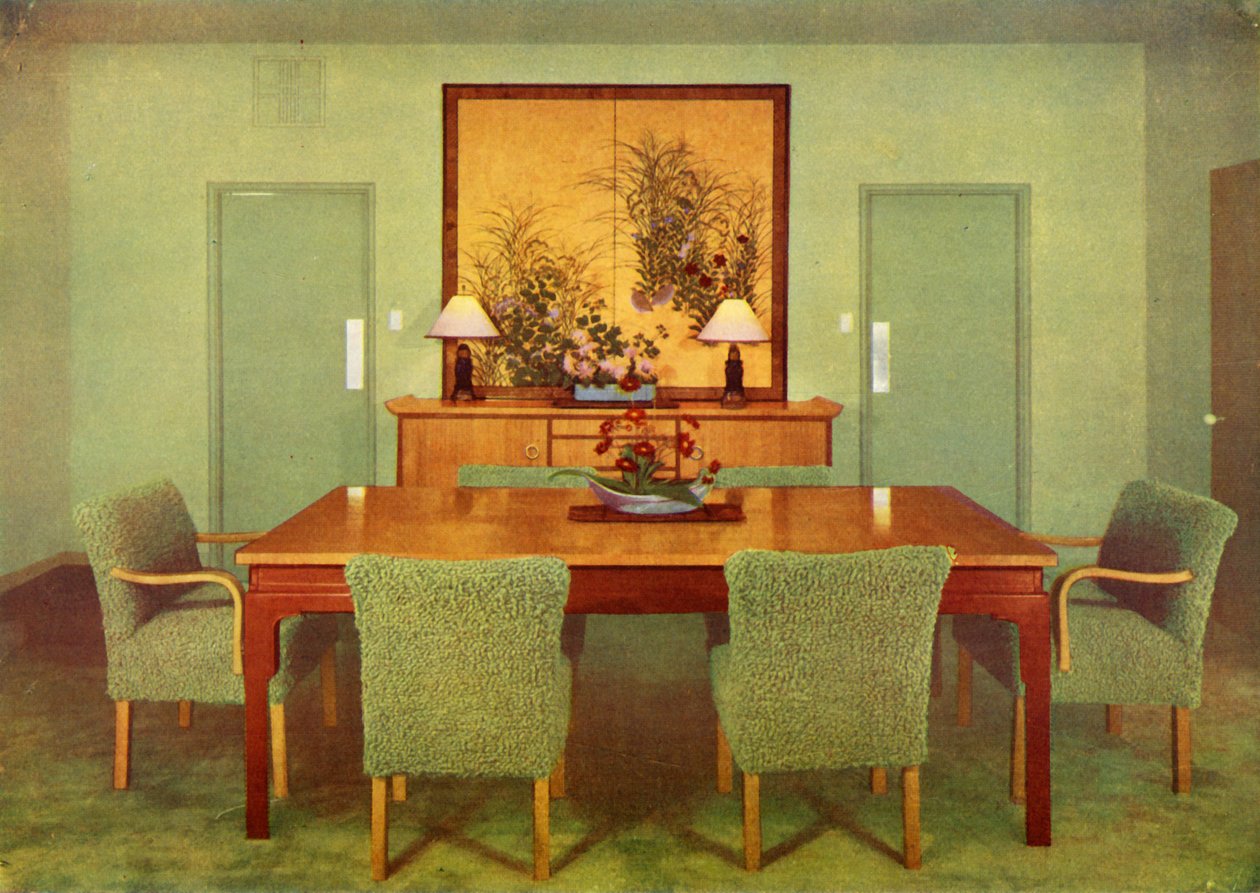 The Dining-Room - Paul T. Frankl, Beverly Hills, Californien, 1941 af Unbekannt