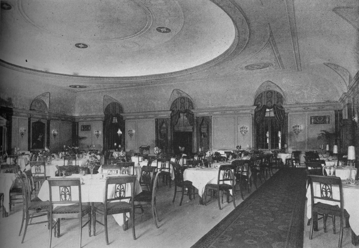 The Directoire Dining Room, Belmont Hotel, Chicago, Illinois, 1924 af Unbekannt