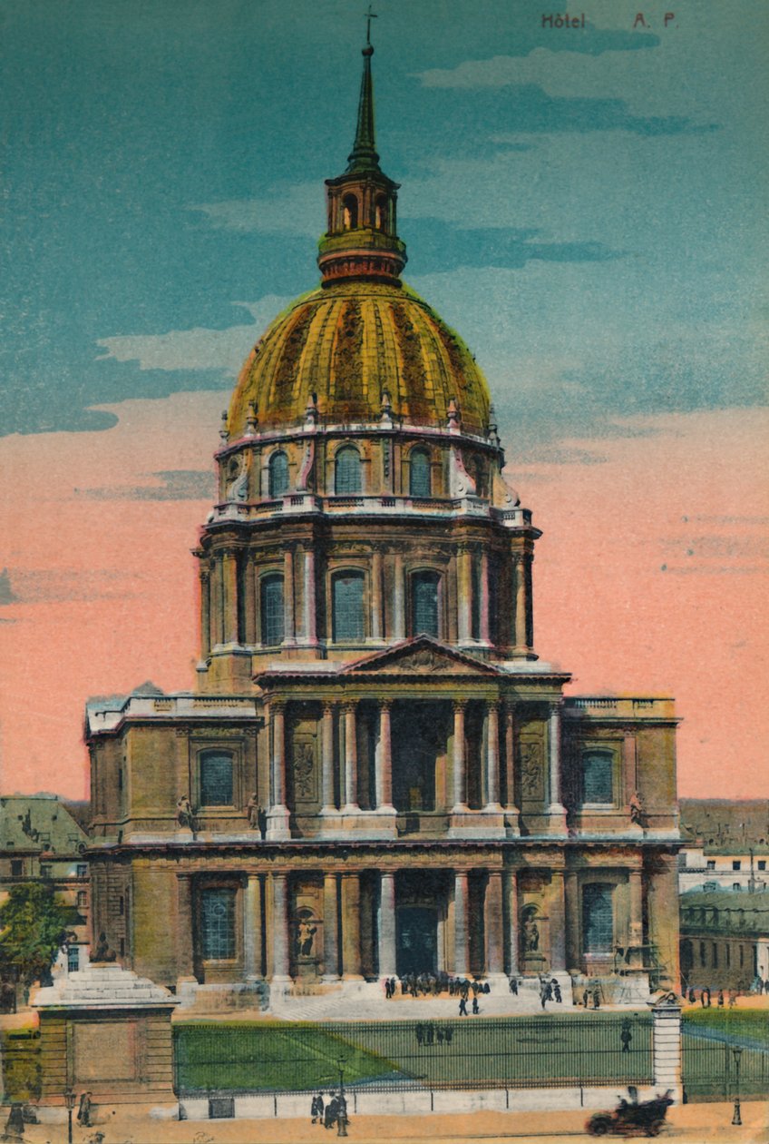 The Dome of Les Invalides, Paris, c1920 af Unbekannt