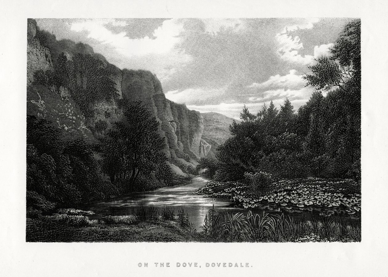 The Dove, Dovedale, Derbyshire, 1896 af Unbekannt