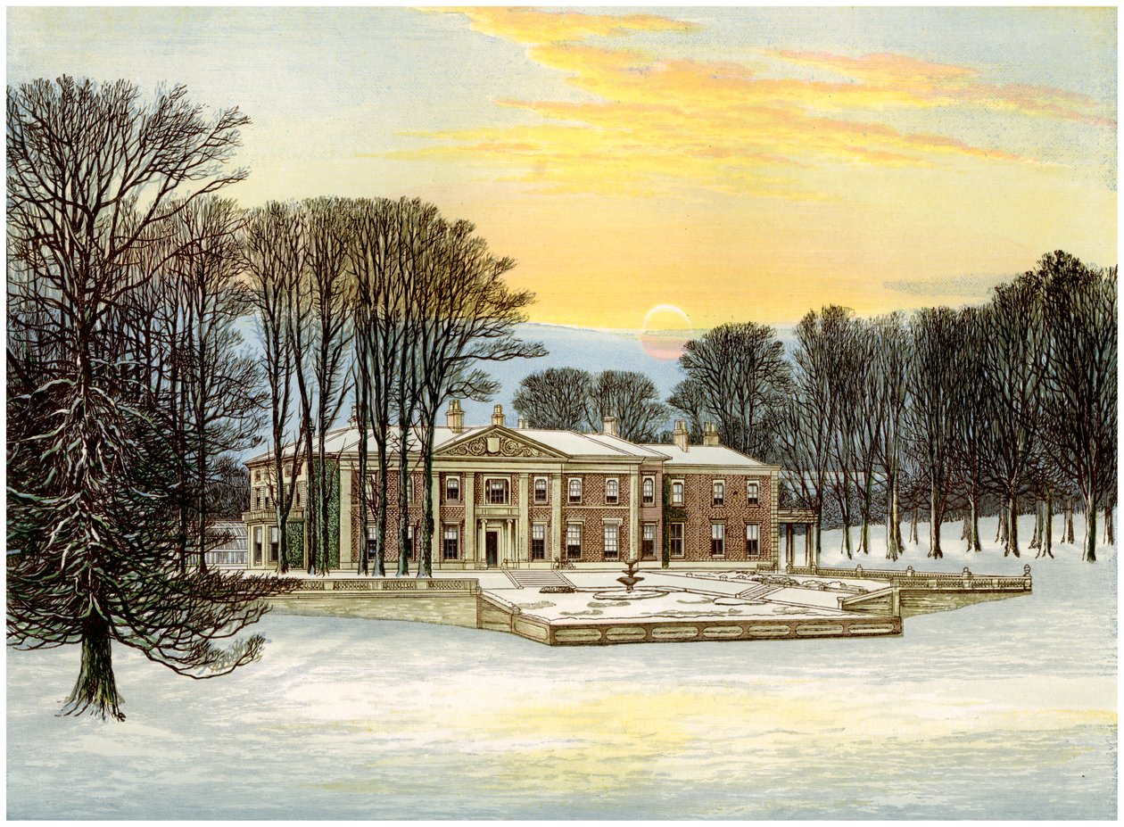 The Down House, Dorset, hjemsted for Baronet Smith-Marriott, c1880 af Unbekannt