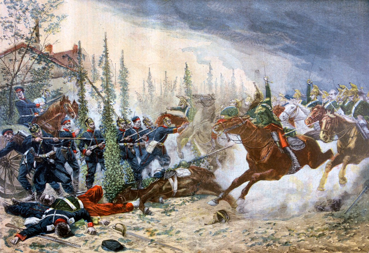 Dragonerne, Slaget ved Gravelotte, 18. august 1870, 1894 af Unbekannt