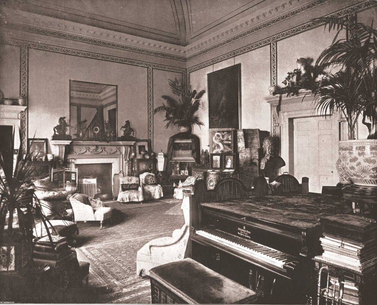 Tegnestuen på White Lodge, Richmond Park, 1894. af Unbekannt