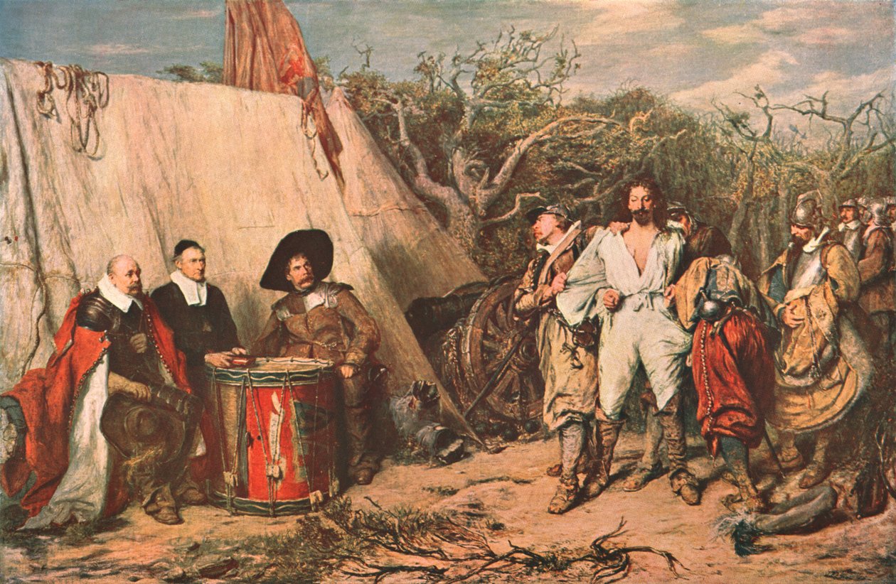 The Drumhead Martial Court, 1865, c1902. af Unbekannt
