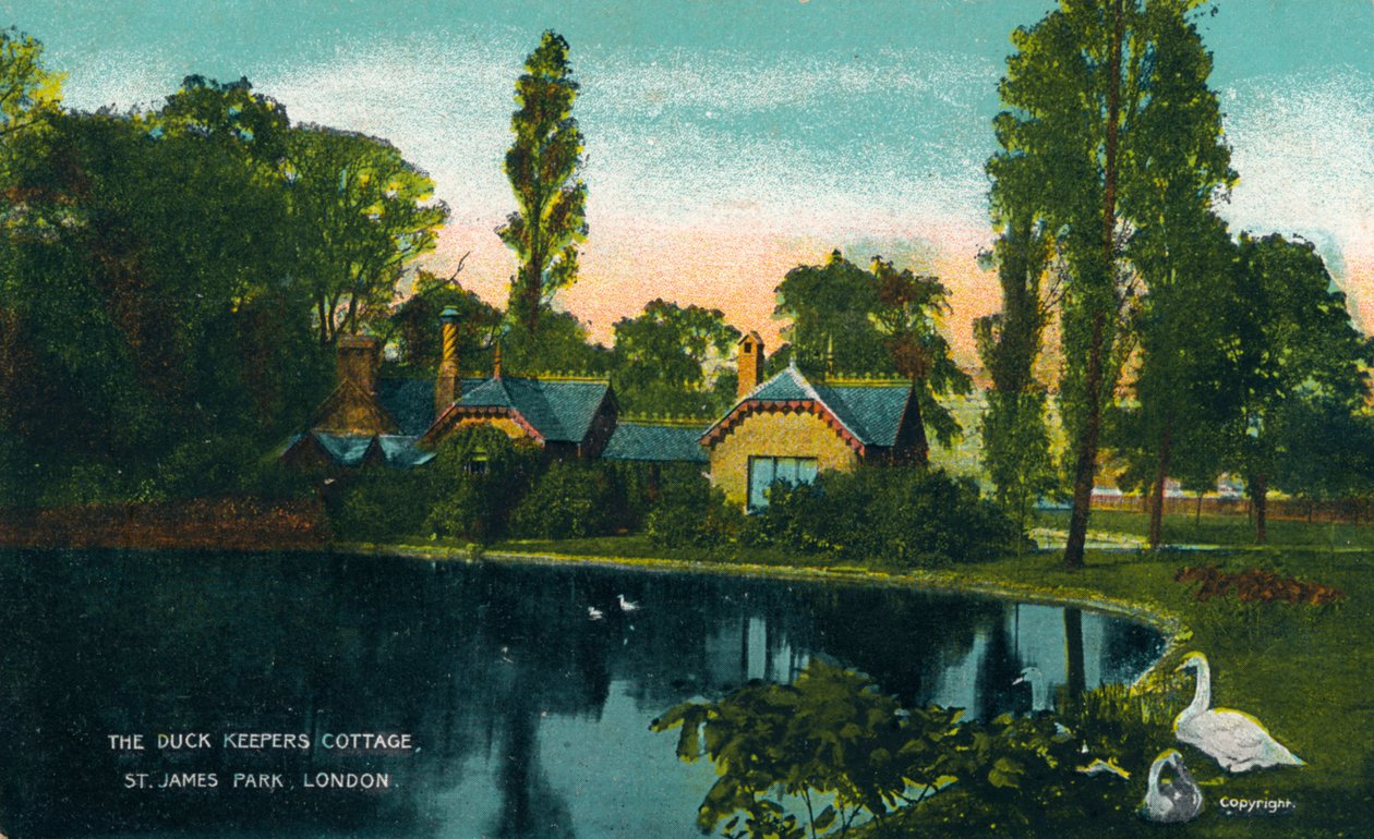 The Duck Keepers Cottage, St. James Park, London, 1907 af Unbekannt