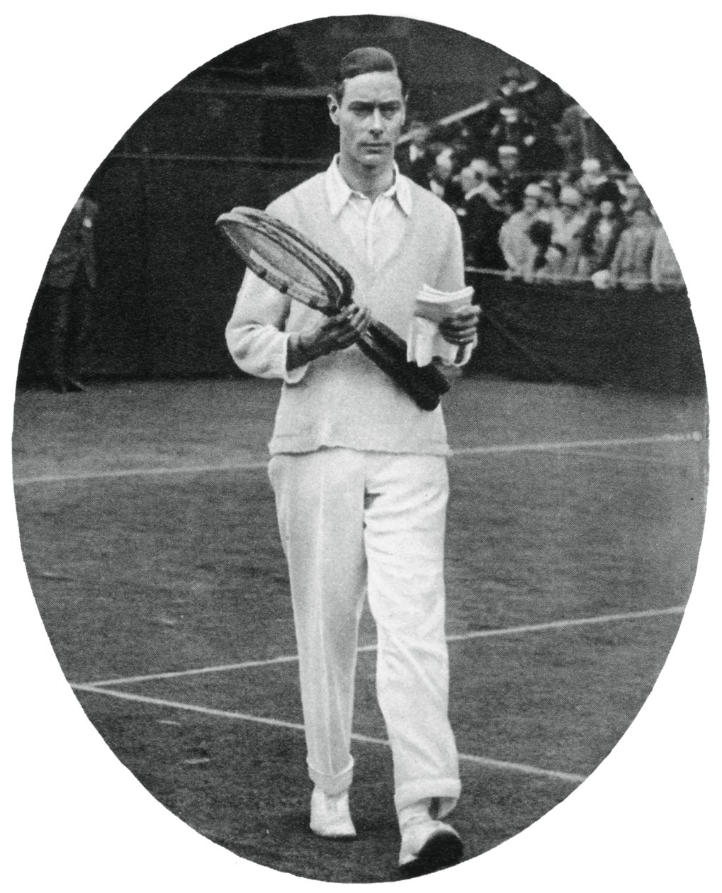 Hertugen af York som konkurrent i herredouble ved Wimbledon, 1926, 1937 af Unbekannt