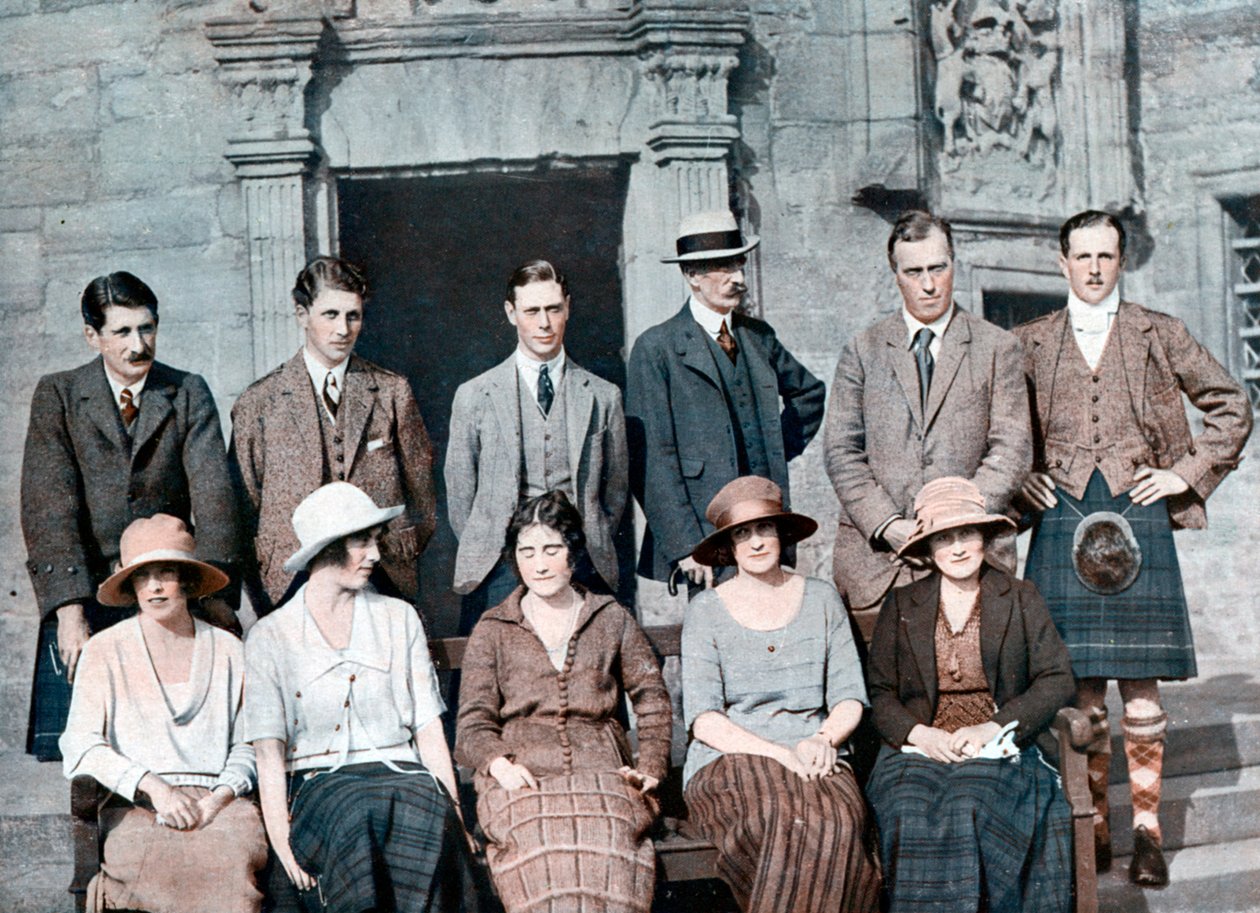The Duke of York med jarlen af Strathmore skydefest, Glamis Castle, 1921, 1923 af Unbekannt