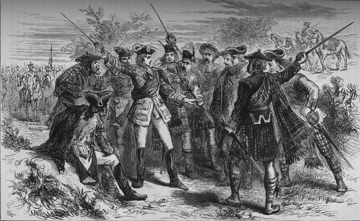 The Earl of Mars Council of War, november 1715, c1880 af Unbekannt