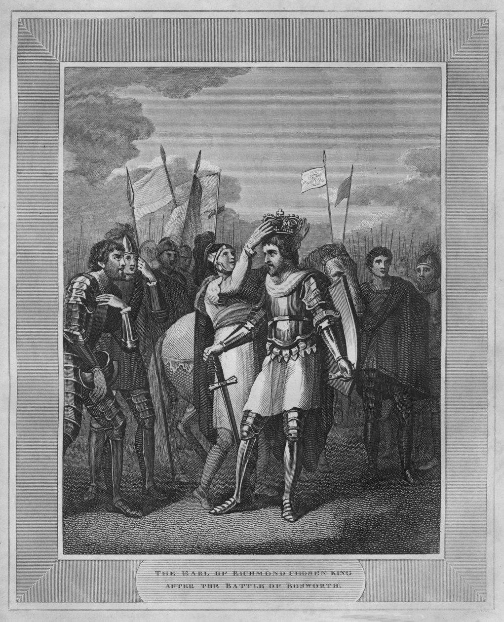 Jarlen af Richmond valgte konge efter slaget ved Bosworth, 1838 af Unbekannt