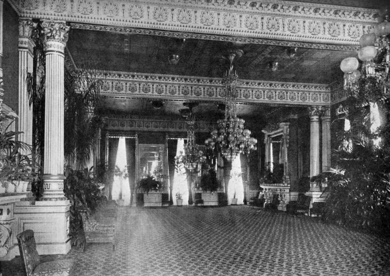 Østrummet i Det Hvide Hus, Washington DC, USA, 1908 af Unbekannt