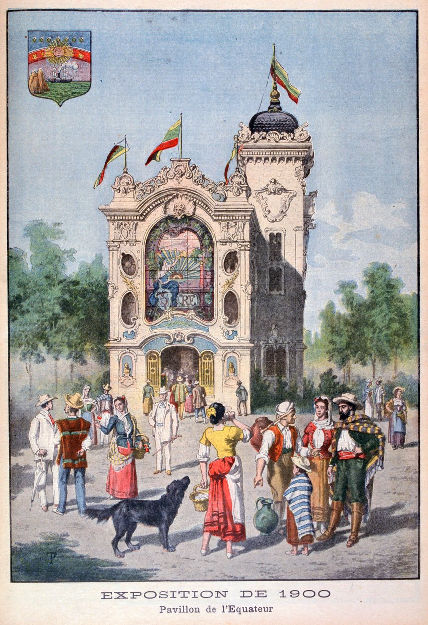 Den ecuadorianske pavillon på verdensudstillingen i 1900, Paris, 1900 af Unbekannt