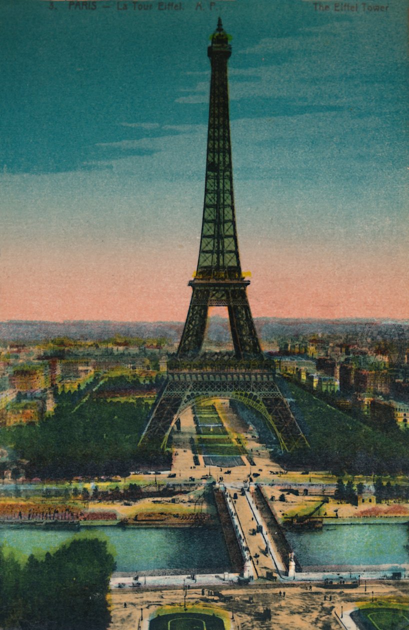 Eiffeltårnet, Paris, c1920 af Unbekannt