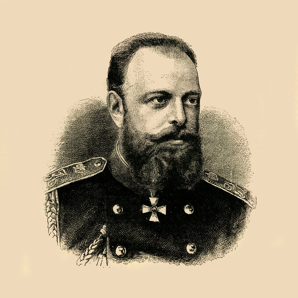 Kejser Alexander III, 1881. af Unbekannt