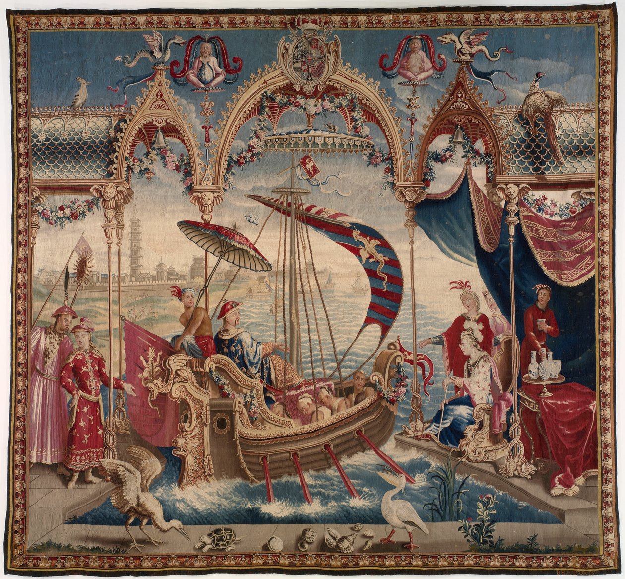 Kejseren Sejler, fra Historien om Kejseren af Kina, Beauvais, 171622. af Unbekannt