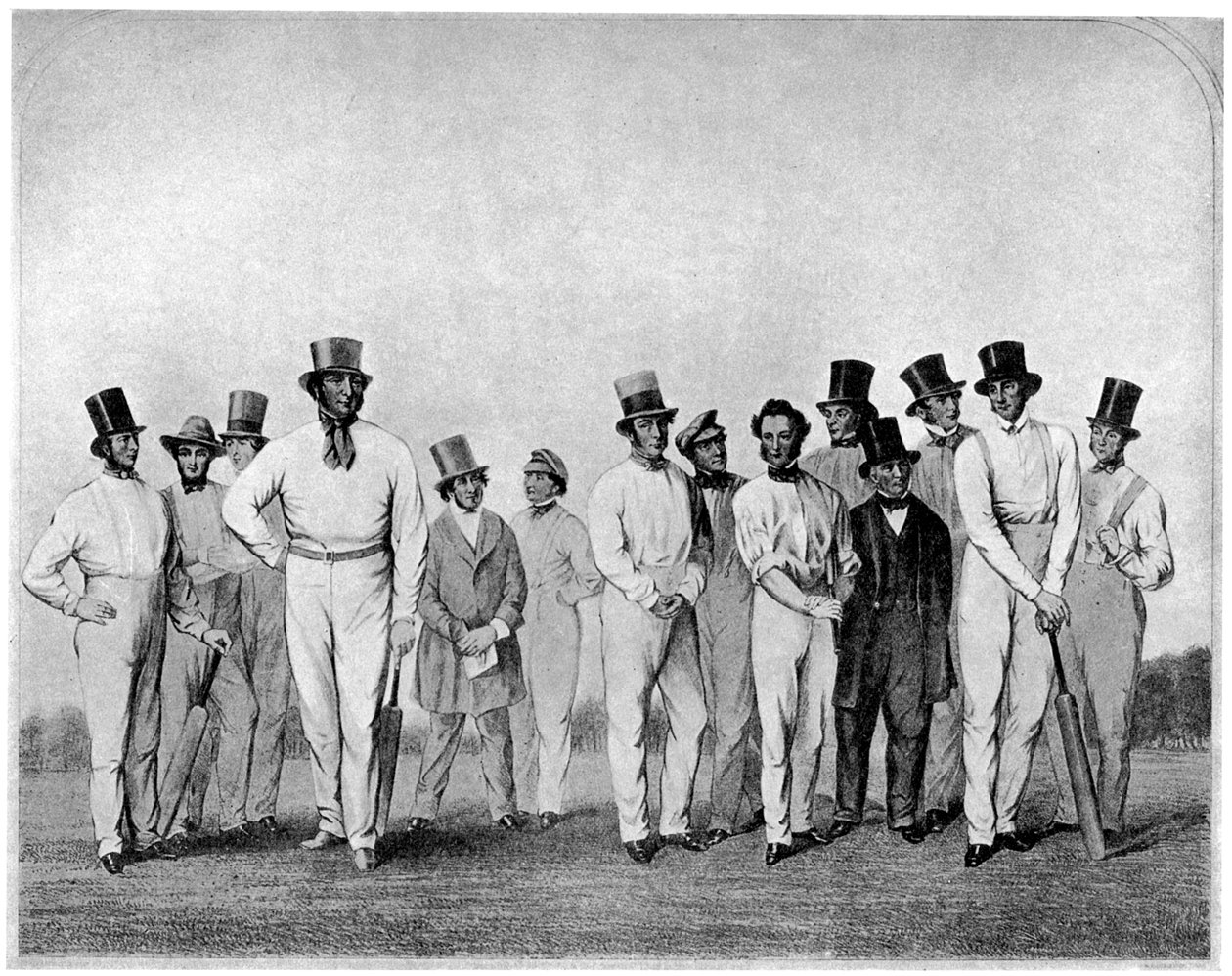 Den engelske cricket elleve af 1846 1912 af Unbekannt