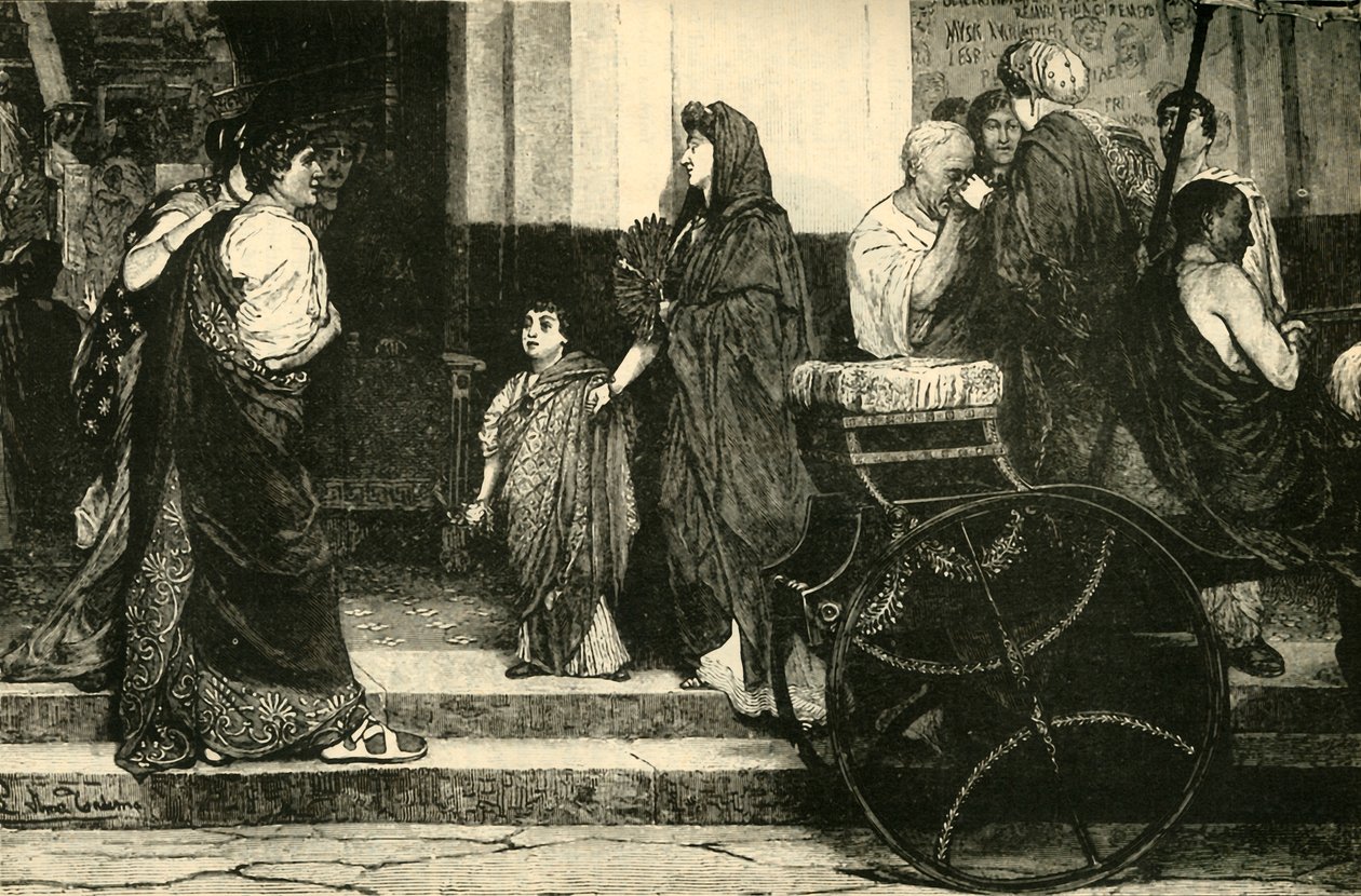 Indgangen til et romersk teater, 1890. af Unbekannt