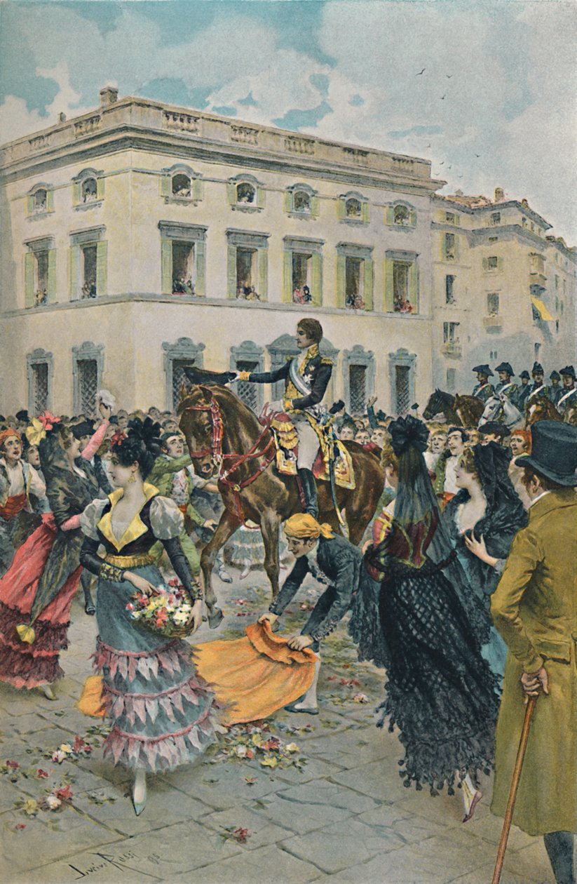 Ferdinands indtog i Madrid, 23. marts 1808, 1896. af Unbekannt