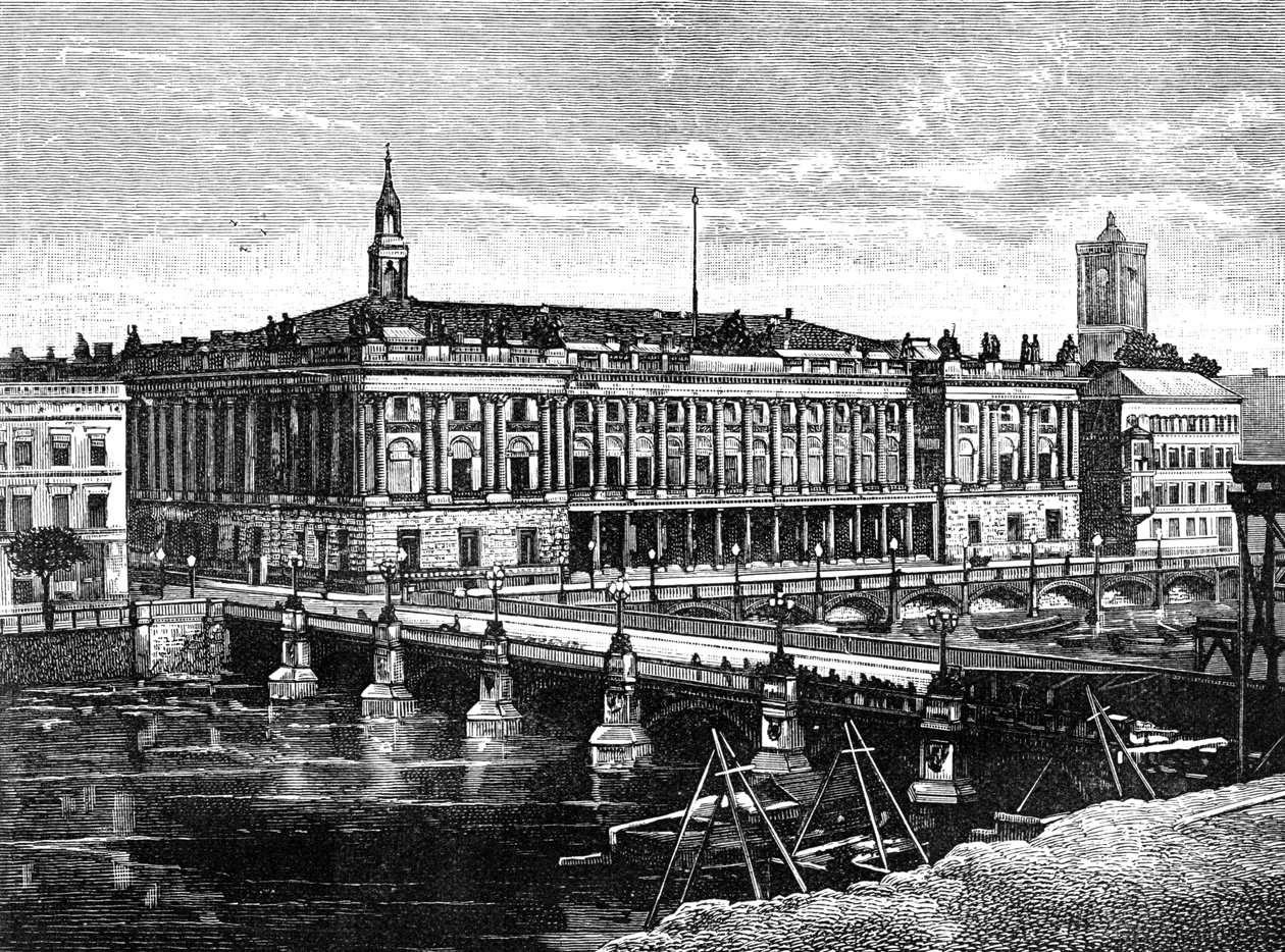Exchange og Fredericks Bridge, Berlin, 1900 af Unbekannt