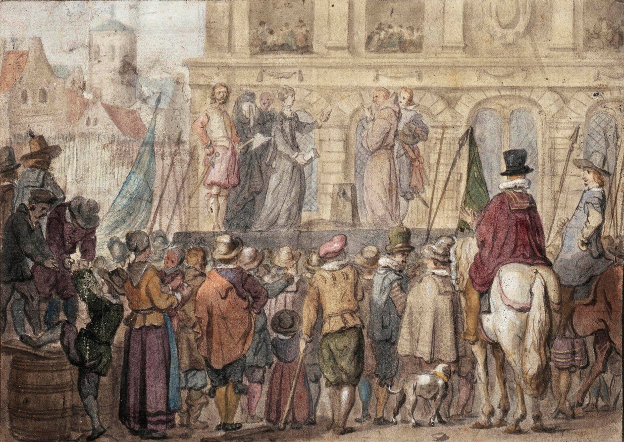 Henrettelsen af Lady Jane Grey. af Unbekannt