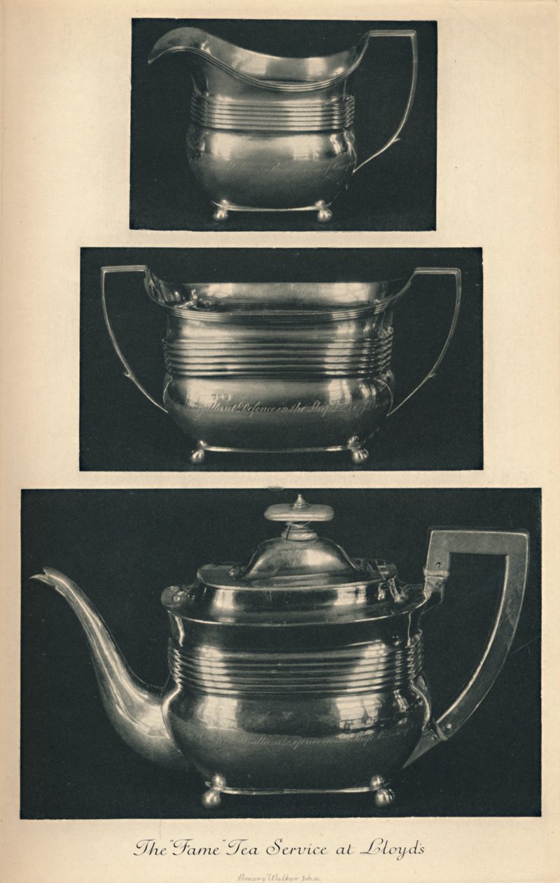 The Fame Tea Service i Lloyds, c1804, 1928 af Unbekannt